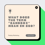 What does the term sandbox mean in SEO