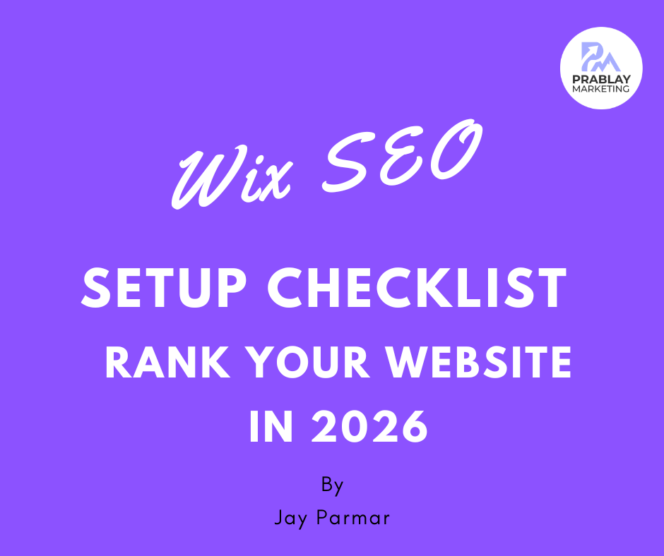 Wix SEO Setup Checklist 2026